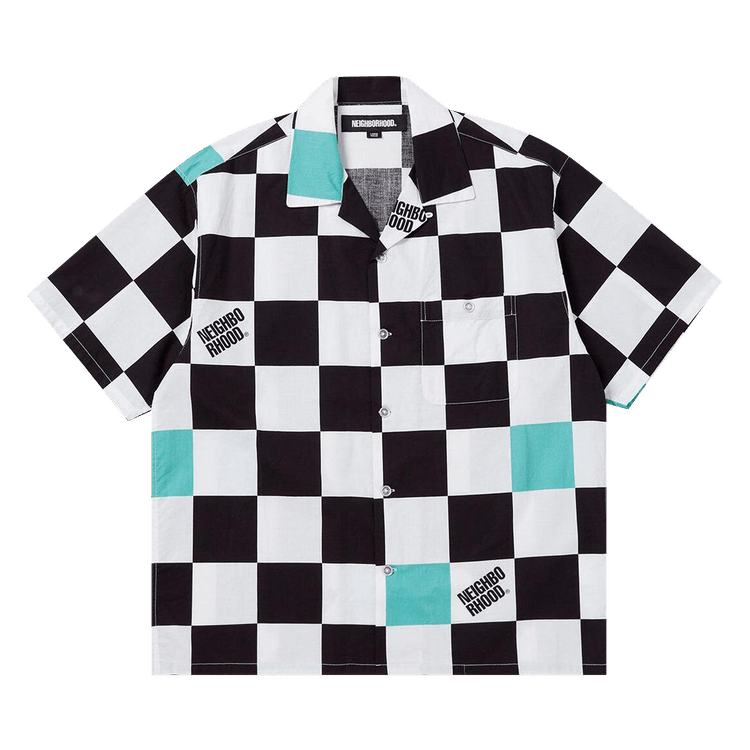 Neighborhood Checker Short-Sleeve Shirt "Mint"