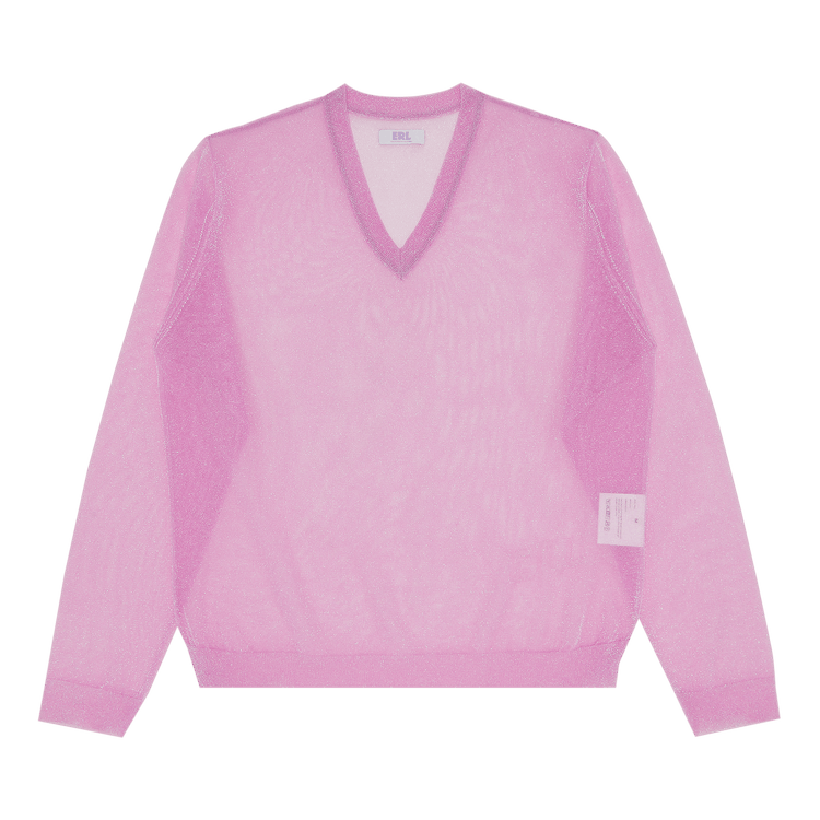 ERL Metallic Long-Sleeve T-Shirt "Pink"