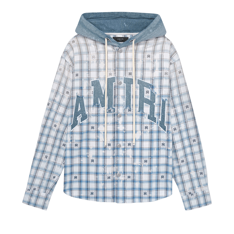 Amiri Hooded Overshirt "Cerulean"