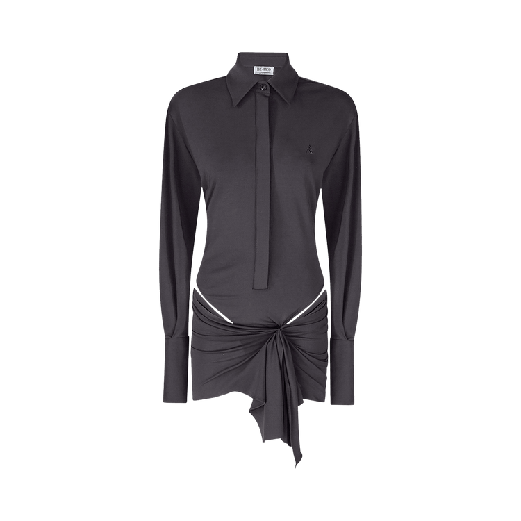 The Attico Midi One Piece Dress "Black"