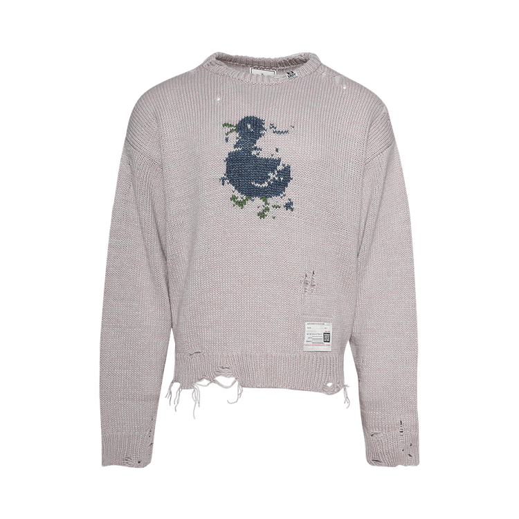 Maison Mihara Yasuhiro Duck Knit Pullover "Pink"