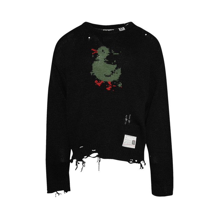 Maison Mihara Yasuhiro Duck Knit Pullover "Black"