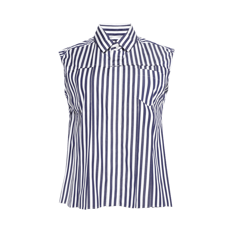 Sacai Poplin Shirt "Navy Stripe"