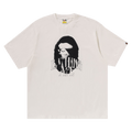 BAPE Spray Print Logo Relaxed Fit Tee "Ivory"
