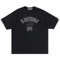 BAPE Garment Dye Rhinestone Logo Relaxed Fit Tee "Charcoal"