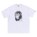 BAPE Pixel Comic Ape Head Relaxed Fit Tee "White"