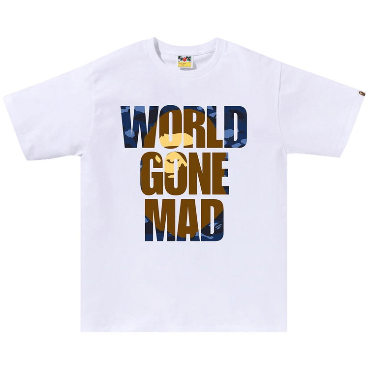 BAPE Color Camo WGM Ape Head Overlap Tee "White"