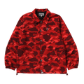 BAPE Color Camo One Point Coach Jacket "Red"
