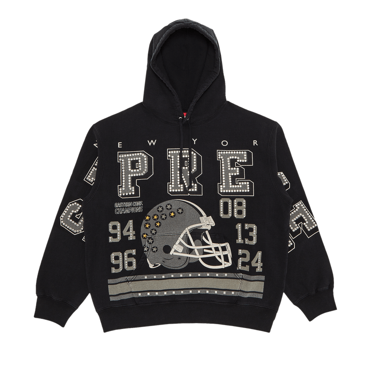 Supreme Champions Studded Hooded Sweatshirt "Black"