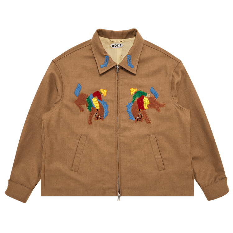 Bode Rodeo Ohio Jacket "Taupe"