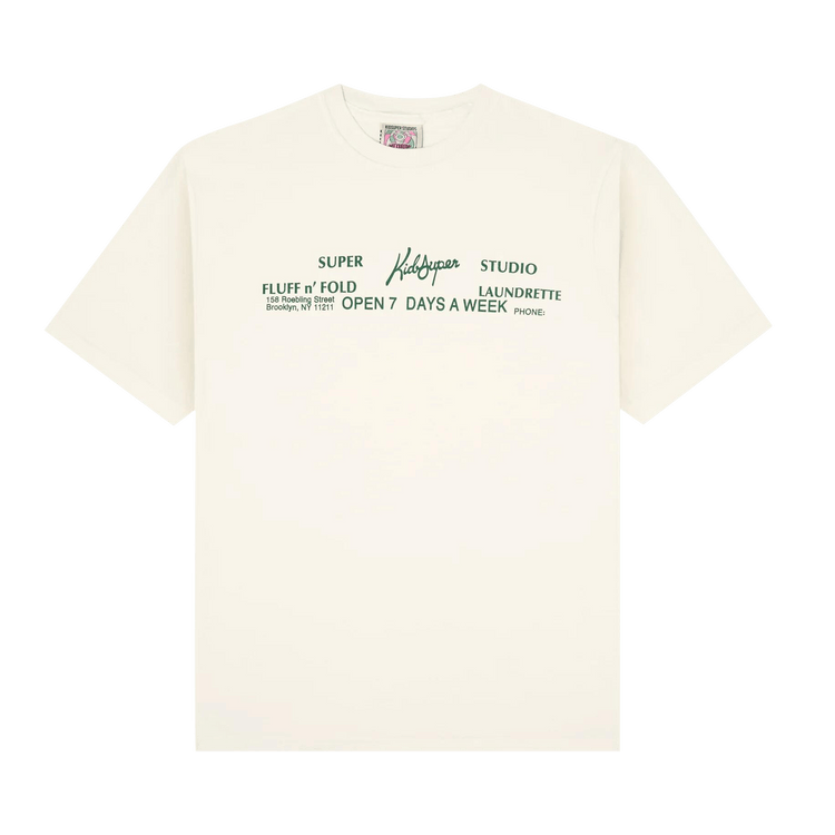 KidSuper Laundromat Tee "Cream"
