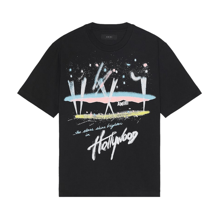 Amiri Hollywood Lights Tee "Black"