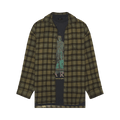 Balenciaga Paris Liberty Layered Shirt Oversized "Dark Green"