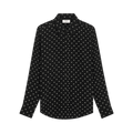 CELINE Loose Shirt "Black/Cream"