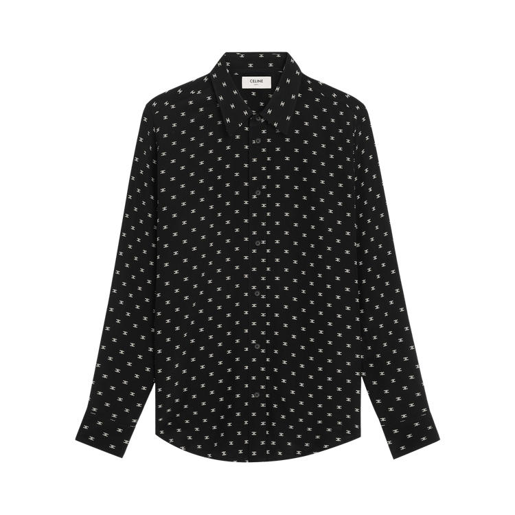 CELINE Loose Shirt "Black/Cream"