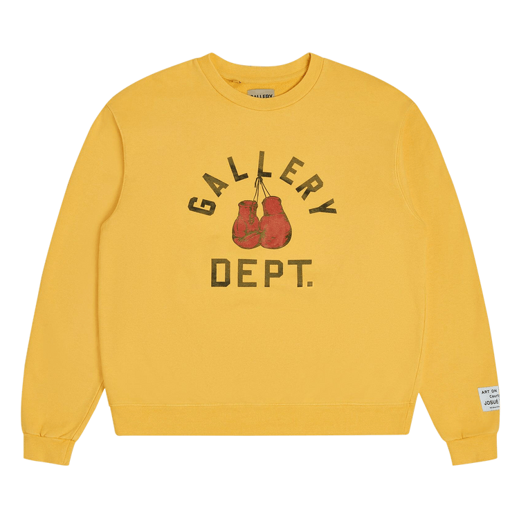 Gallery Dept. Boxing Merch Sweatshirt "Gold Yellow"