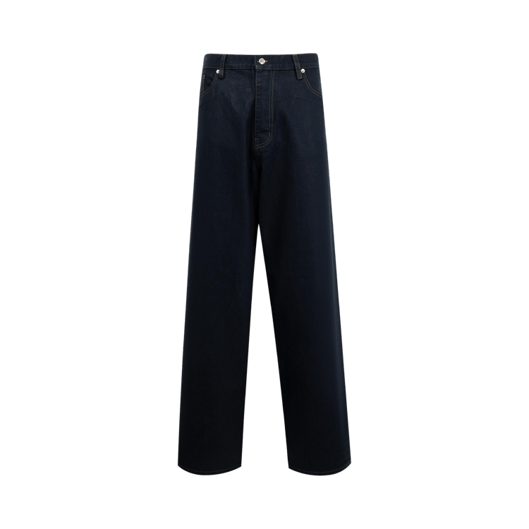 Nahmias Waxed Wide Jeans "Light Wash"