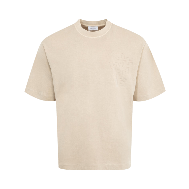 Off-White Outline Arrow Skate Tee "Brown Rice"