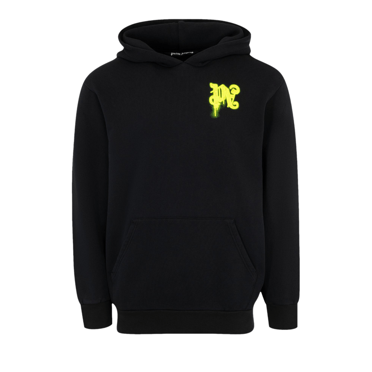 Palm Angels Thinking Pencil Hoodie "Black/Yellow Fluo"