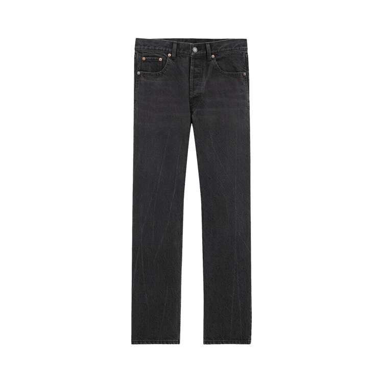 Saint Laurent Loose Straight Jean "Used Paris Black"