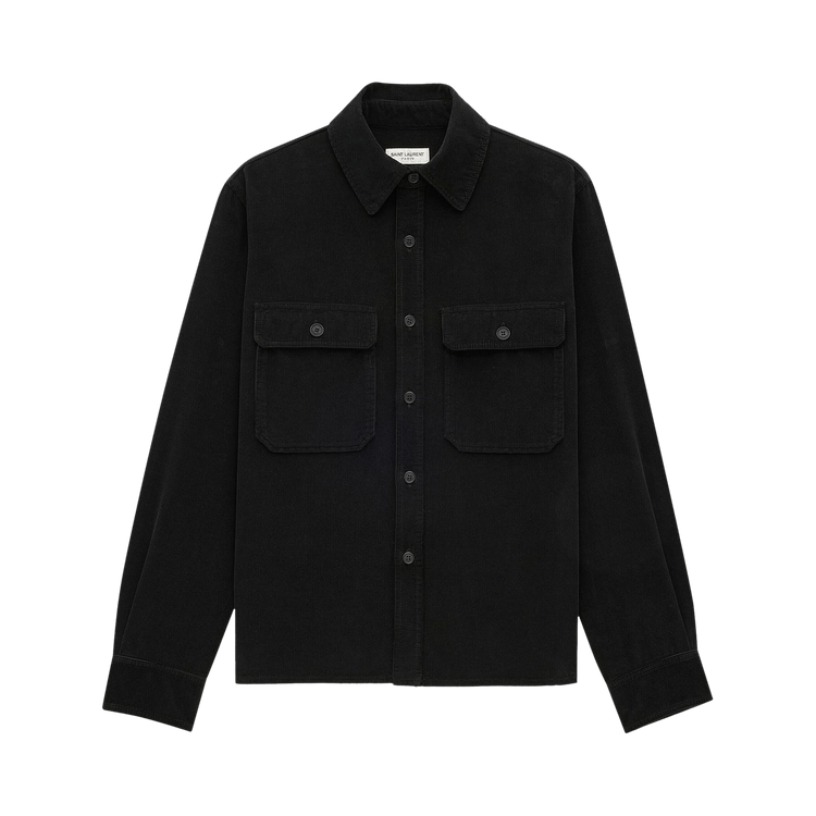 Saint Laurent Fall Overshirt "Deep Faded Black"