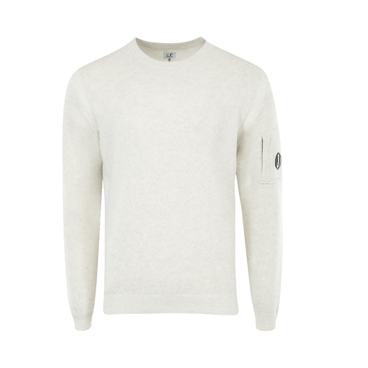 C.P. Company Crewneck Sweater "White Melange"