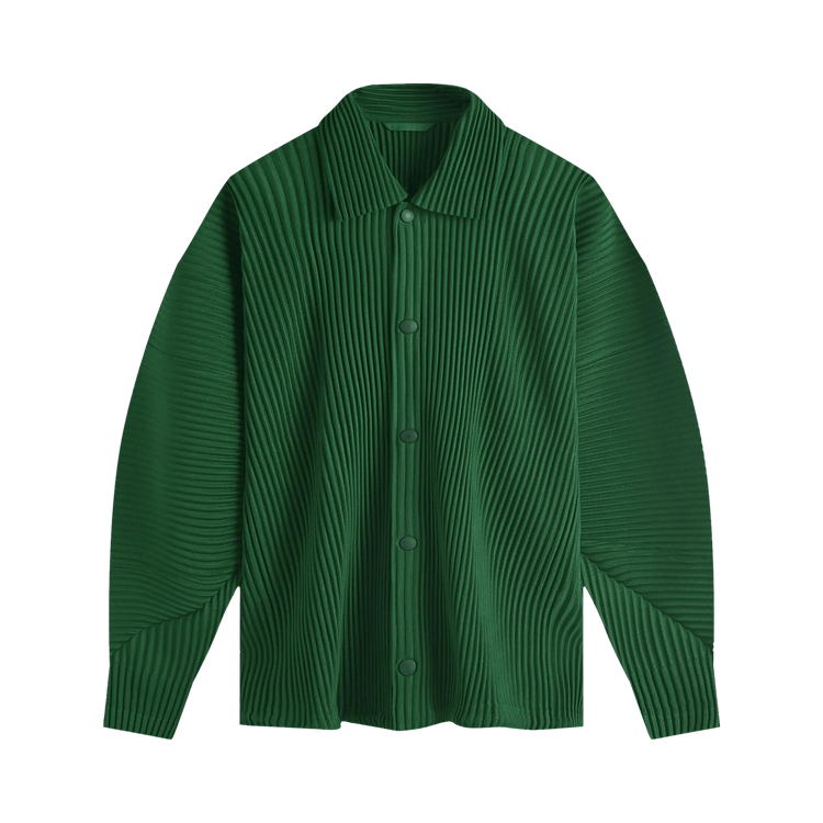 Issey Miyake MC August Long-Sleeve Shirt "Seaweed Green"