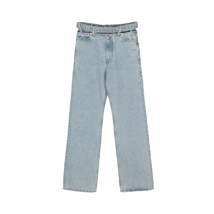 Y/Project Evergreen Y Belt Jeans "Ice Blue"