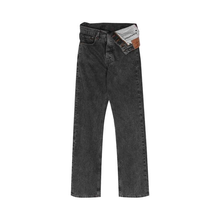 Y/Project Evergreen Asymmetric Waist Jeans "Vintage Black"