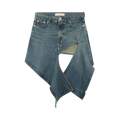 Y/Project Evergreen Cut Out Denim Mini Skirt "Vintage Blue"