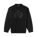 Balenciaga Wreath Logo Crew Knit "Black"