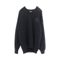 Balenciaga Braided Knit V-Neck Sweater "Black"