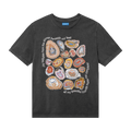 Market Smiley Radiating Joy T-Shirt "Washed-Black"