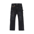 Amiri Plaid Carpenter Pants "Aged Black"