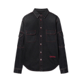 Off-White Script Samurai Den Shirt "Vintage Black/Red"