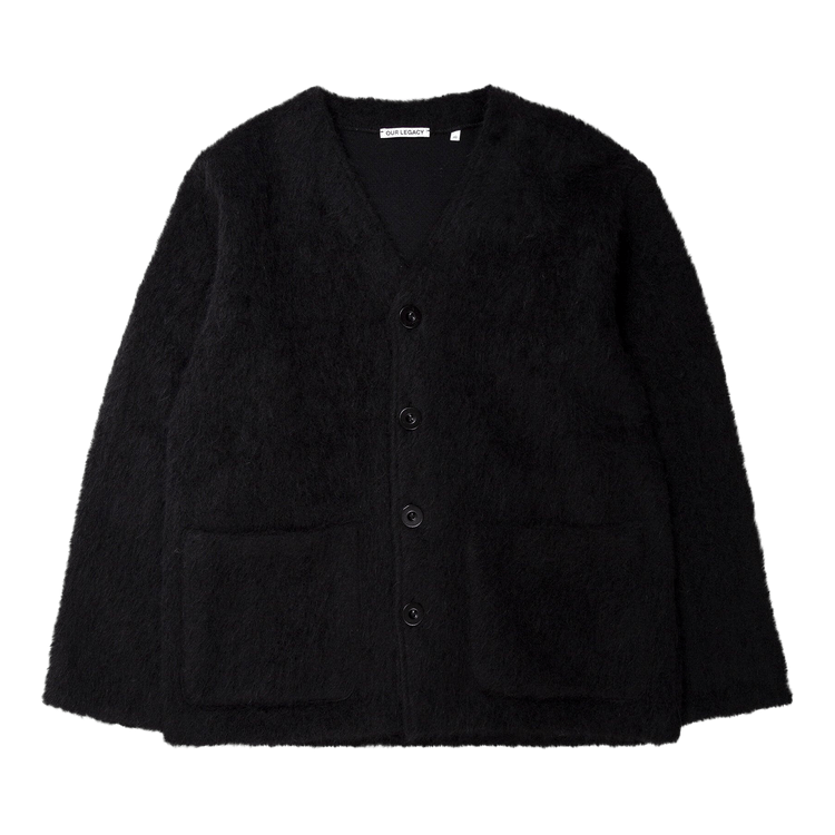 Our Legacy V-Neck Mohair Cardigan "Black"