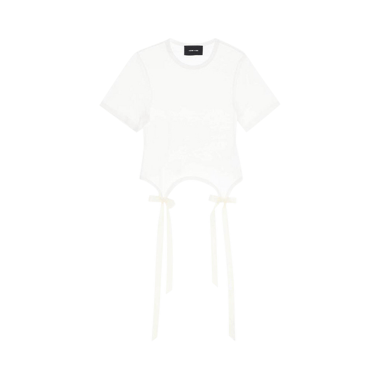 Simone Rocha Bow Tail Easy T-Shirt "Ivory"