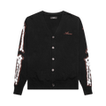 Amiri Leopard Bones Cardigan "Black"