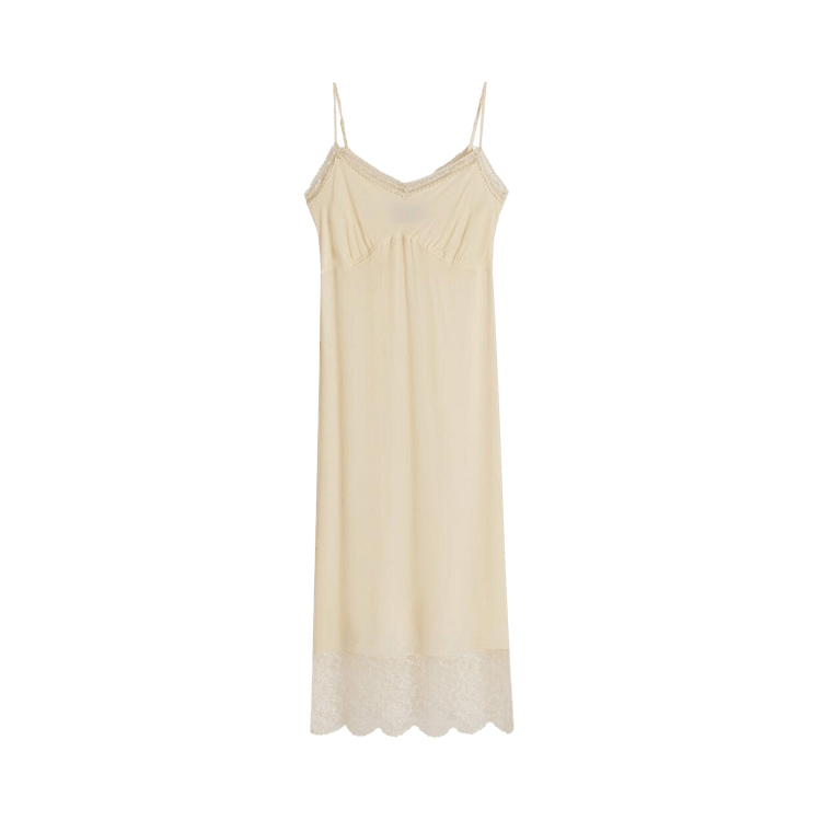 Simone Rocha Deep Lace Trim Slip Dress "Ivory"