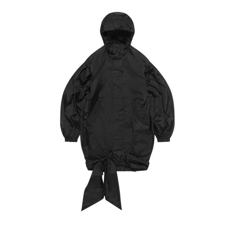 Simone Rocha Lightweight Bow Belt Bomber Jacket "Black"