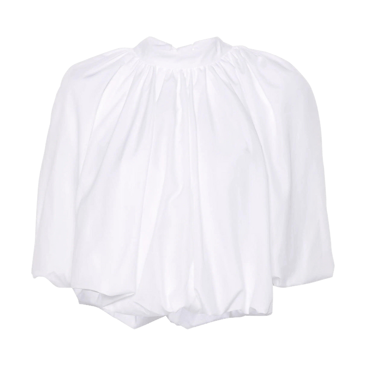 Simone Rocha Back Bow Balloon Top "White"