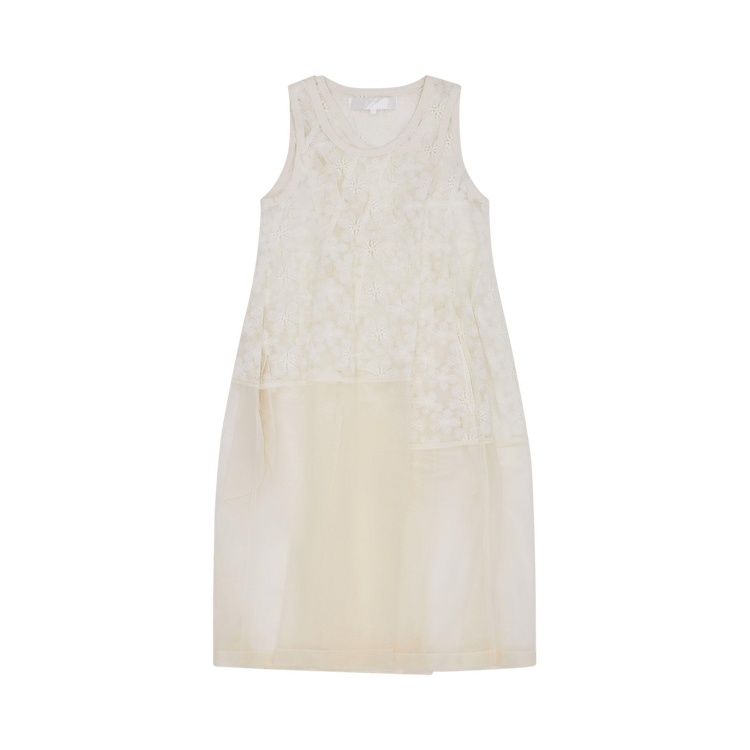 Tao Comme des Garçons Daisy Embroidery Dress "Natural"