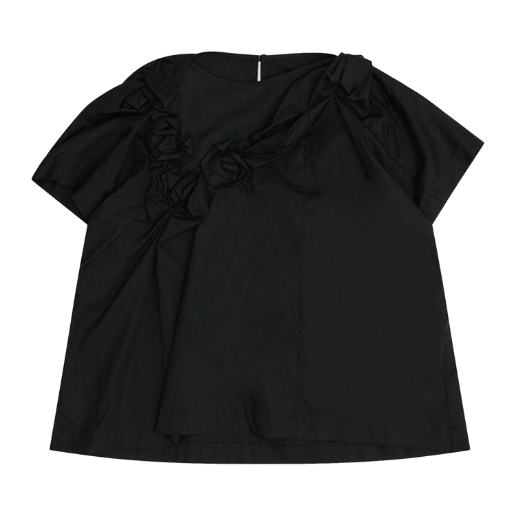 Tao Comme des Garçons Pleated Collar Blouse "Black"
