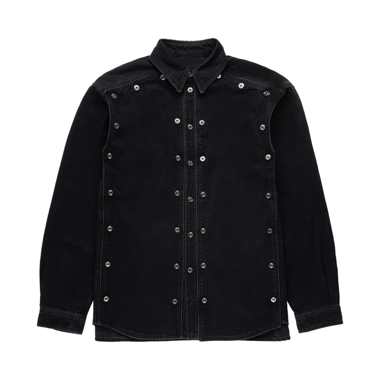 Y/Project Snap Off Denim Shirt "Evergreen/Black"