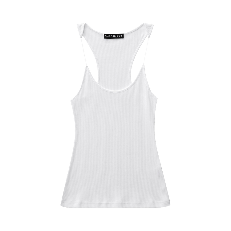 Y/Project Invisible Strap Tank "Optic White"