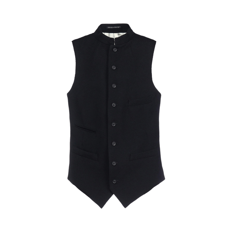 Yohji Yamamoto Pour Homme A-Stand Vest "Black"