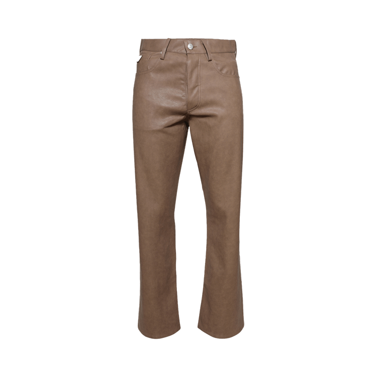 MISBHV Faux Leather Trousers "Brown"