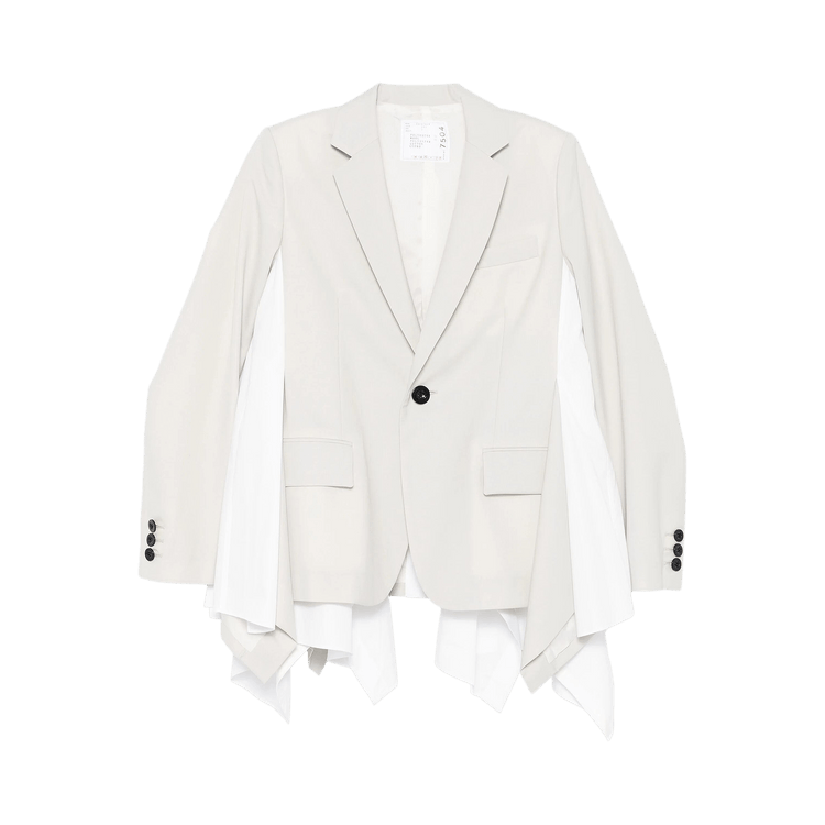 Sacai Suiting Poplin Jacket "Ecru"