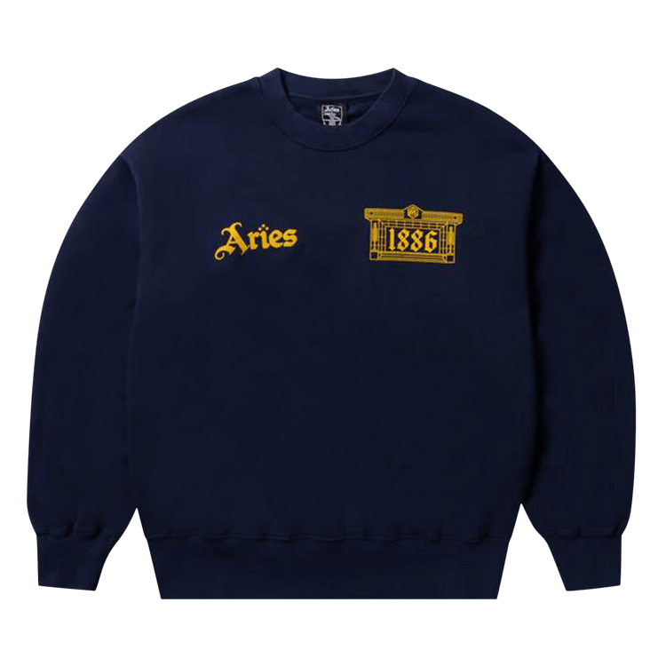 Aries x Arsenal 1886 Crew Sweat "Navy"