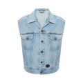 Gucci Distressed Denim Vest "Light Blue"